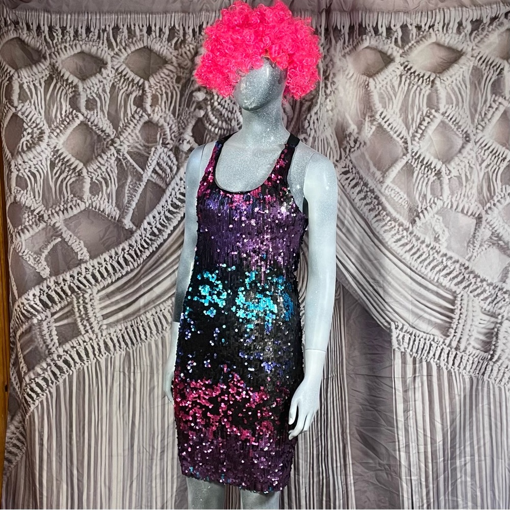 Venus Sparkly Sequin Cocktail Dress Party Prom Bodycon Women Size Small NWT